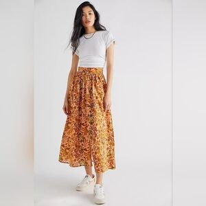 Free People x Kinga Csilla Callista Floral Skirt